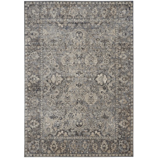 Kathy Ireland Home Malta MAI03 Area Rug, Slate, 9' x 12'