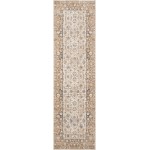 Kathy Ireland Home Malta MAI04 Runner Rug, Taupe, 2'2" x 7'7"