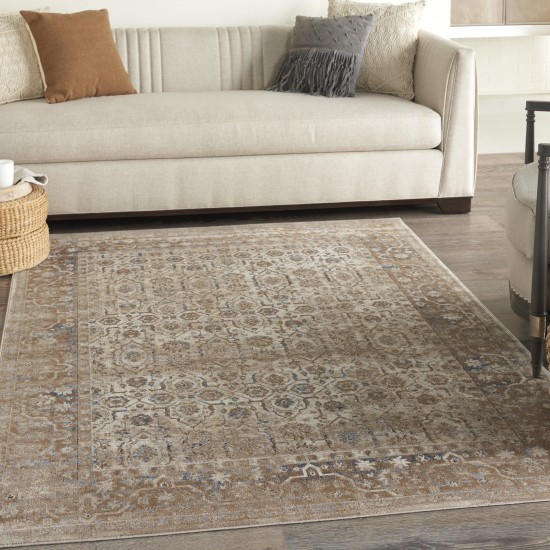 Kathy Ireland Home Malta MAI04 Area Rug, Taupe, 3'11" x 5'7"