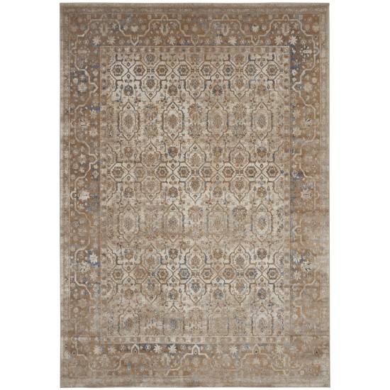 Kathy Ireland Home Malta MAI04 Area Rug, Taupe, 7'10" x 10'10"