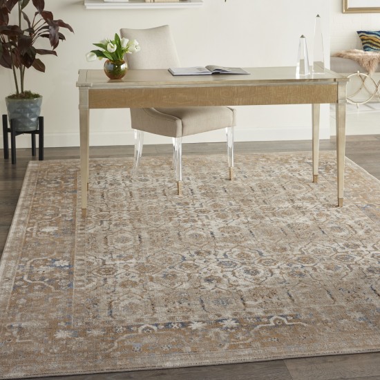 Kathy Ireland Home Malta MAI04 Area Rug, Taupe, 7'10" x 10'10"