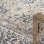 Kathy Ireland Home Malta MAI05 Area Rug, Ivory/Blue, 7'10" x 10'10"