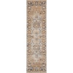 Kathy Ireland Home Malta MAI05 Runner Rug, Taupe, 2'2" x 7'7"