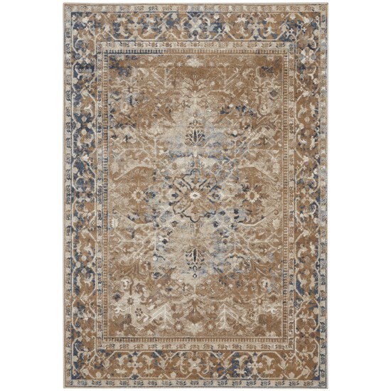 Kathy Ireland Home Malta MAI05 Area Rug, Taupe, 3'11" x 5'7"