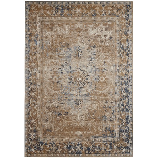 Kathy Ireland Home Malta MAI05 Area Rug, Taupe, 7'10" x 10'10"