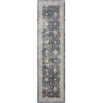 Kathy Ireland Home Malta MAI07 Runner Rug, Navy, 2'2" x 7'7"