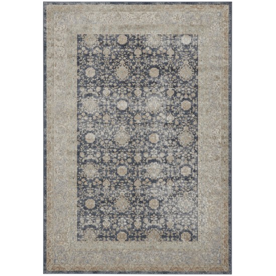 Kathy Ireland Home Malta MAI07 Area Rug, Navy, 3'11" x 5'7"