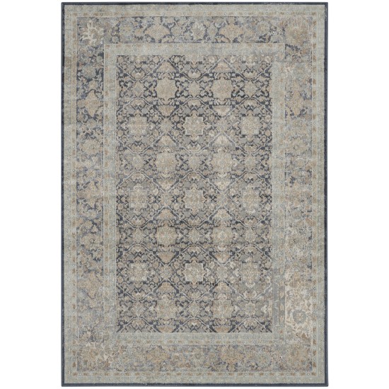 Kathy Ireland Home Malta MAI09 Area Rug, Navy, 3'11" x 5'7"