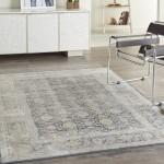 Kathy Ireland Home Malta MAI09 Area Rug, Navy, 5'3" x 7'7"