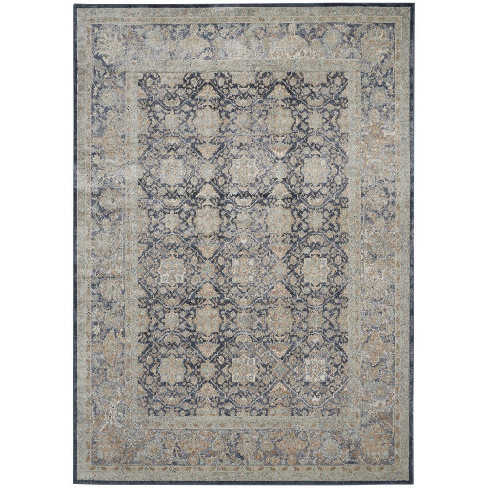 Kathy Ireland Home Malta MAI09 Area Rug, Navy, 7'10" x 10'10"