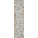Kathy Ireland Home Malta MAI09 Runner Rug, Slate, 2'2" x 7'7"