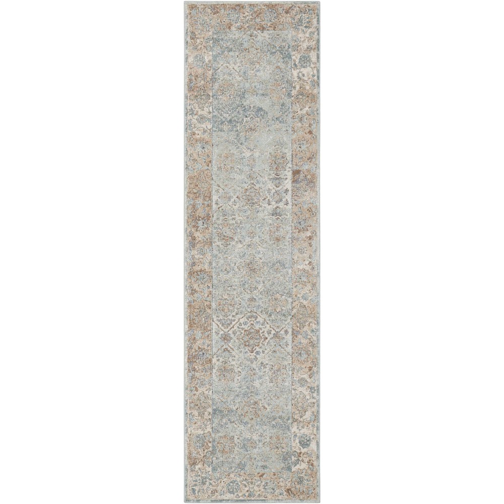Kathy Ireland Home Malta MAI09 Runner Rug, Slate, 2'2" x 7'7" Kathy Ireland Home Malta MAI09 Runner Rug, Slate, 2'2" x 7'7"