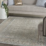 Kathy Ireland Home Malta MAI09 Area Rug, Slate, 3'11" x 5'7"