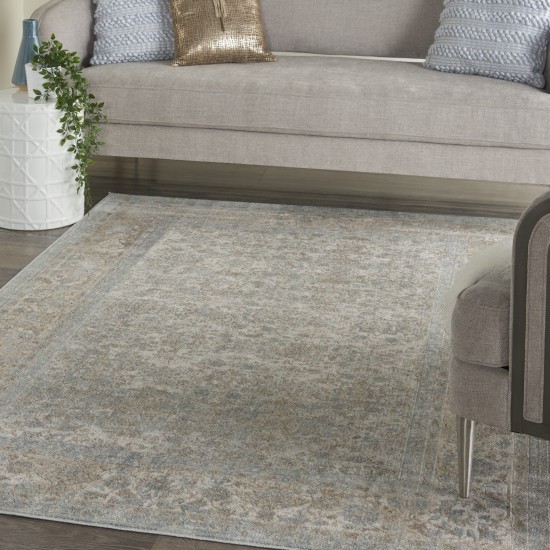 Kathy Ireland Home Malta MAI09 Area Rug, Slate, 5'3" x 7'7"