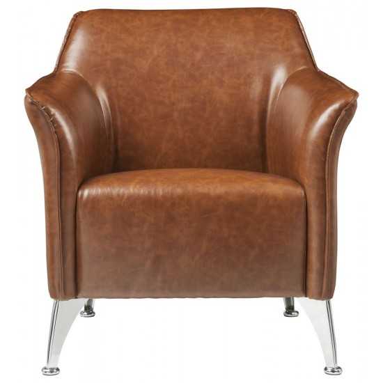 ACME Teague Accent Chair, Brown PU