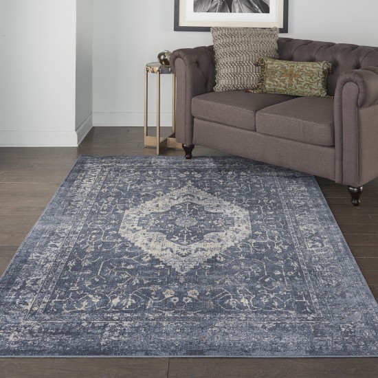 Kathy Ireland Home Malta MAI11 Area Rug, Navy, 3'11" x 5'7"