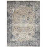 Kathy Ireland Home Malta MAI13 Area Rug, Blue/Ivory, 9' x 12'