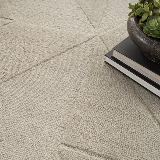Nourison Modern Edge MDE01 Area Rug, Grey, 7'9" x 9'9"