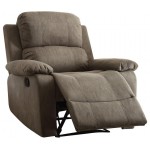 ACME Bina Recliner, Charcoal Polished Microfiber