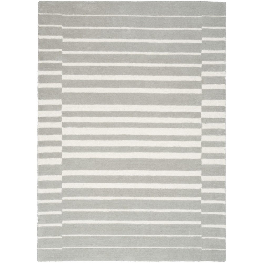 Nourison Modern Edge MDE03 Area Rug, Grey, 5' x 7'