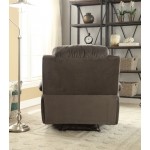 ACME Bina Recliner, Charcoal Polished Microfiber