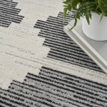 Nourison Modern Passion MDP01 Area Rug, Ivory/Grey, 5'3" x 7'3"