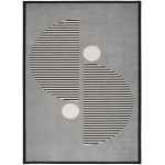 Nourison Modern Passion MDP02 Area Rug, Grey/Black, 4' x 6'