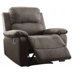 ACME Bina Recliner, Gray Polished Microfiber