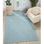 Nourison Marana MNN01 Area Rug, Sky Blue, 6'6" x 9'6"