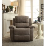 ACME Bina Recliner, Gray Polished Microfiber