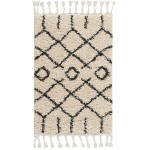 Nourison Moroccan Shag MRS01 Area Rug, Cream, 2'2" x 4'