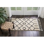 Nourison Moroccan Shag MRS01 Area Rug, Cream, 2'2" x 4'