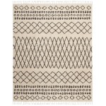 Nourison Moroccan Shag MRS02 Area Rug, Cream, 9'2" x 12'6"