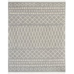 Nourison Moroccan Shag MRS02 Area Rug, Silver, 9'2" x 12'6"