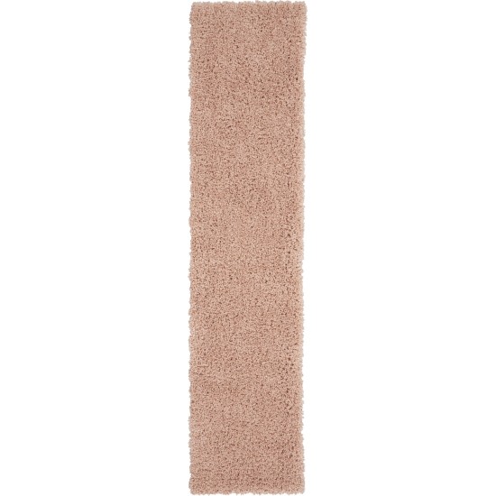 Nourison Malibu Shag MSG01 Runner Rug, Blush, 2'2" x 7'6"