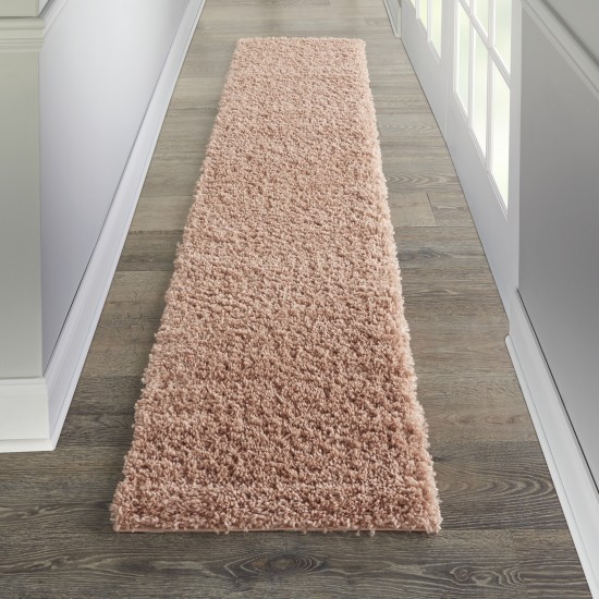 Nourison Malibu Shag MSG01 Runner Rug, Blush, 2'2" x 9'10"