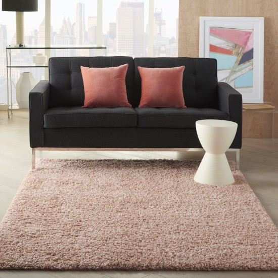 Nourison Malibu Shag MSG01 Area Rug, Blush, 3'11" x 5'11"