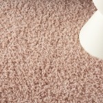 Nourison Malibu Shag MSG01 Area Rug, Blush, 3'11" x 5'11"