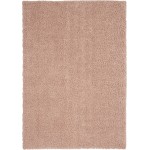 Nourison Malibu Shag MSG01 Area Rug, Blush, 7' x 10'