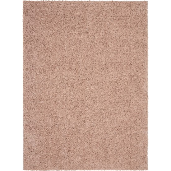 Nourison Malibu Shag MSG01 Area Rug, Blush, 7'10" x 9'10"