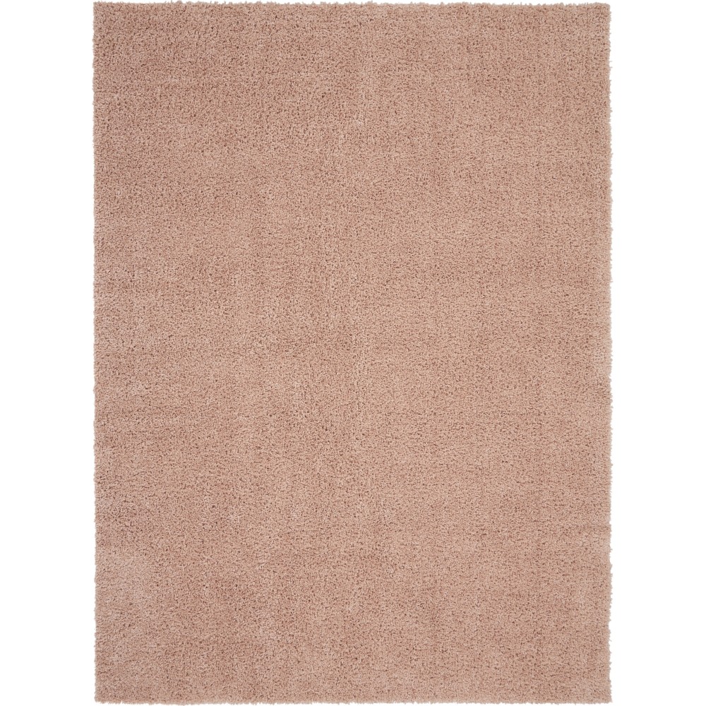 Nourison Malibu Shag MSG01 Area Rug, Blush, 7'10" x 9'10"