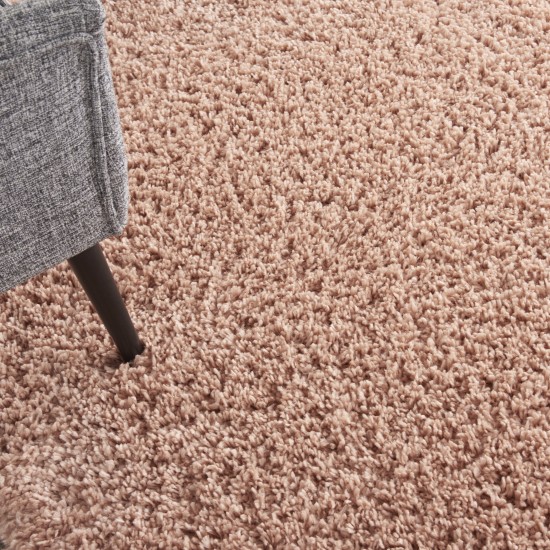 Nourison Malibu Shag MSG01 Area Rug, Blush, 7'10" x Square