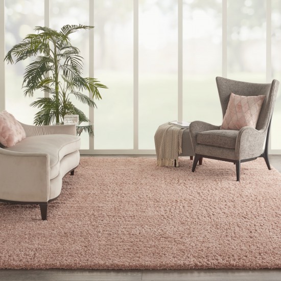 Nourison Malibu Shag MSG01 Area Rug, Blush, 9' x 12'