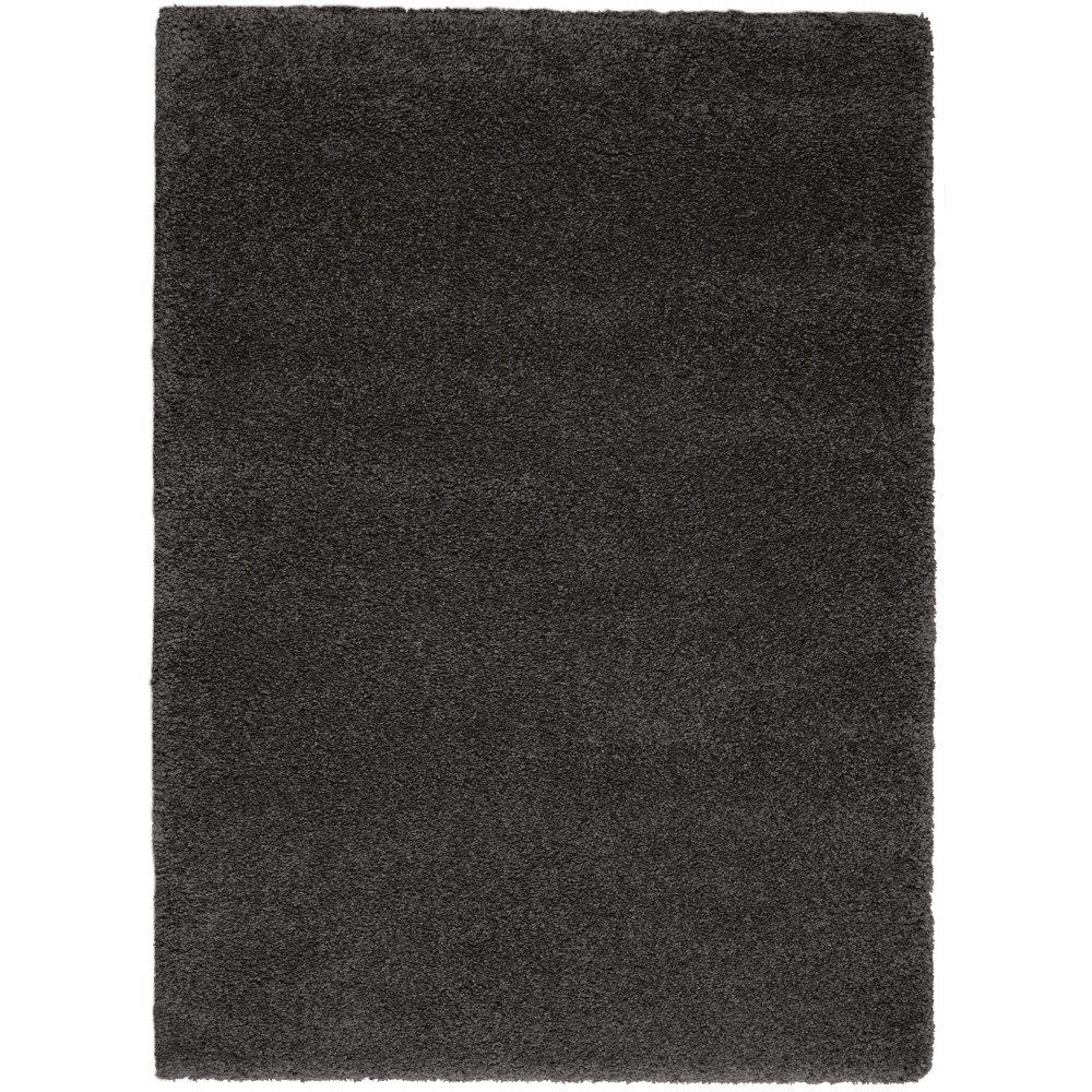 Nourison Malibu Shag MSG01 Area Rug, Dark Grey, 5'3" x 7'3"