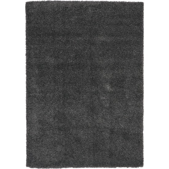 Nourison Malibu Shag MSG01 Area Rug, Dark Grey, 6'7" x 9'6"