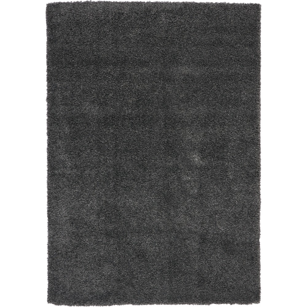 Nourison Malibu Shag MSG01 Area Rug, Dark Grey, 6'7" x 9'6" Nourison Malibu Shag MSG01 Area Rug, Dark Grey, 6'7" x 9'6"