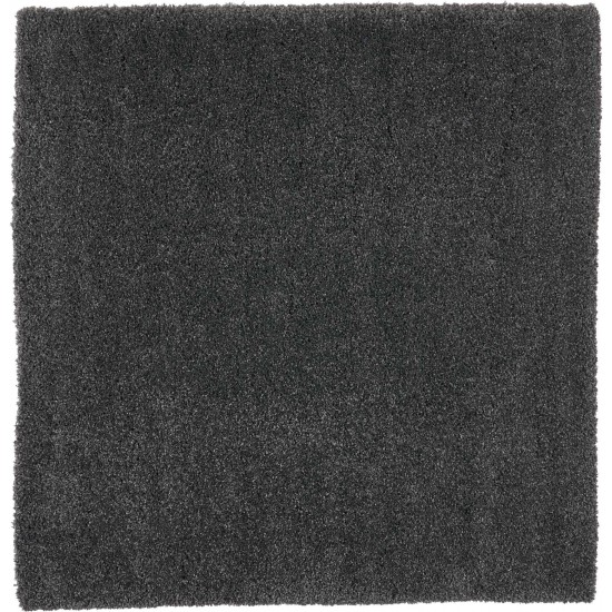 Nourison Malibu Shag MSG01 Area Rug, Dark Grey, 6'7" x Square