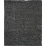 Nourison Malibu Shag MSG01 Area Rug, Dark Grey, 7'10" x 9'10"