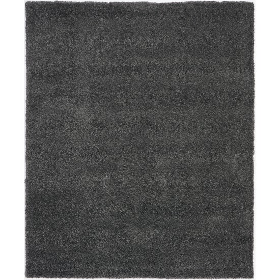 Nourison Malibu Shag MSG01 Area Rug, Dark Grey, 7'10" x 9'10"