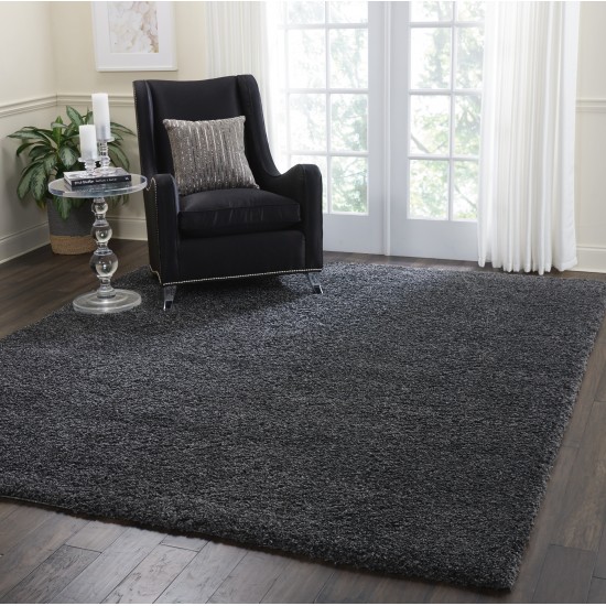 Nourison Malibu Shag MSG01 Area Rug, Dark Grey, 7'10" x 9'10"